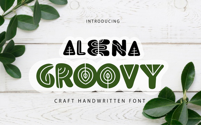 Aleena Groovy | Craft handskriven typsnitt