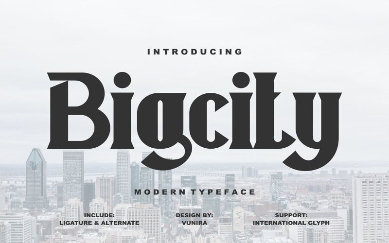 Bigcity | Carattere tipografico moderno