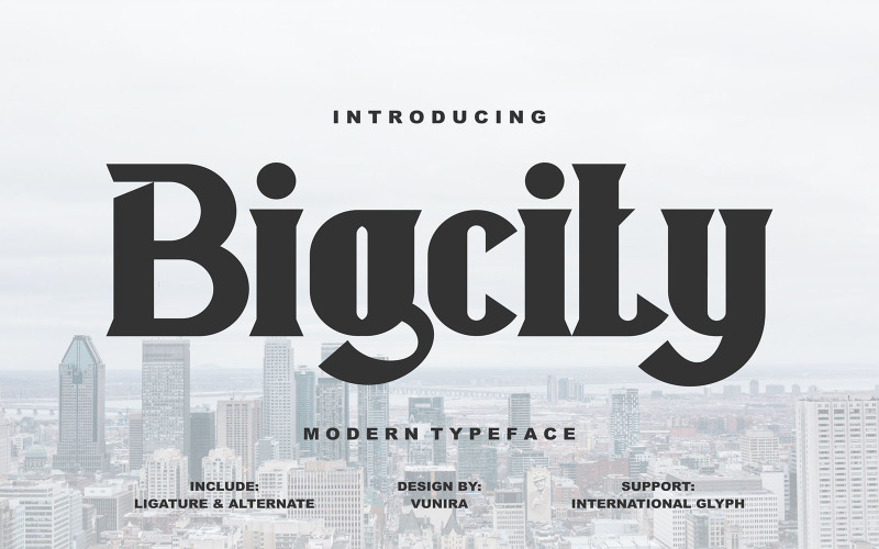 Bigcity | Modern Yazı Tipi Yazı Tipi