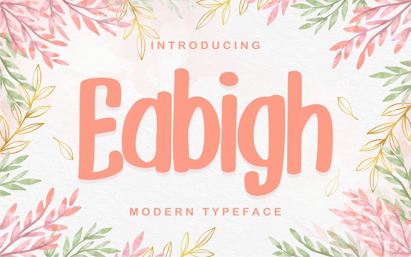 Eabigh | Moderne Schriftart