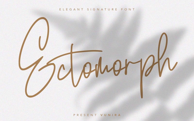 Ectomorph | Elegant handtekening lettertype