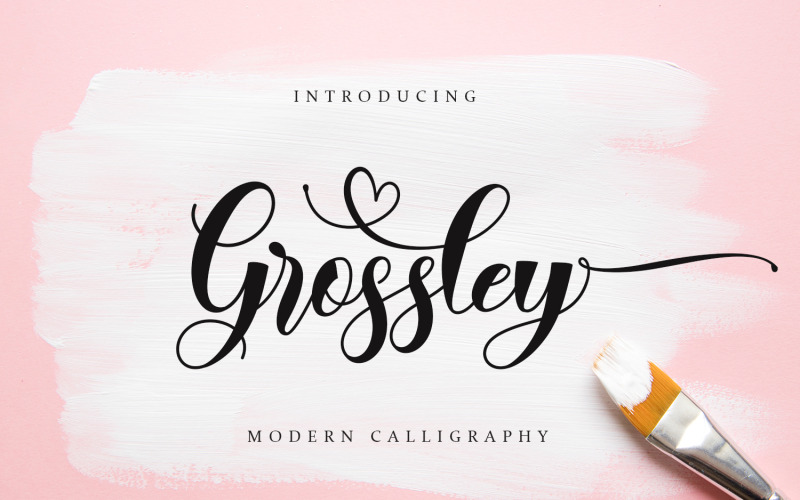 Grossley - Carattere calligrafico moderno