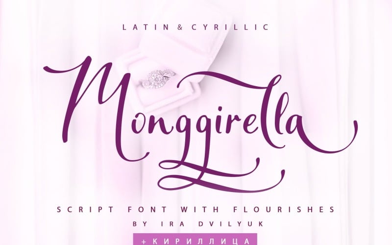 Monggirella Cursive Font + Cyrillic