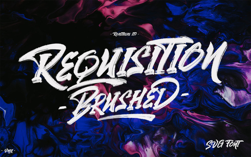 Download Шрифт "Requisition - SVG Brush  VW Font" / Requisition - SVG Brush  VW Font - Шрифт на тему графика branding,display,font,grafiti,header,headline,hipster,lettering,logo,poster,rough,svg,texture,type,urban