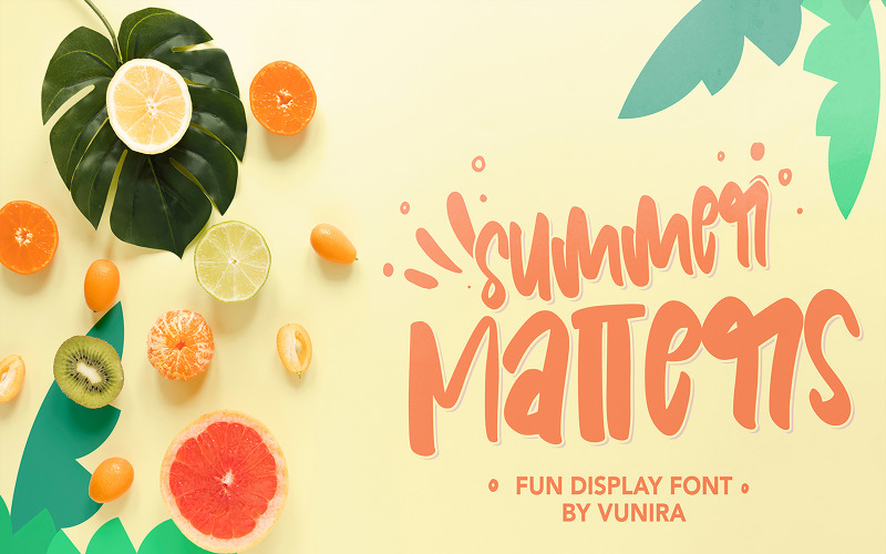 Summer Matters | Fun Display Font