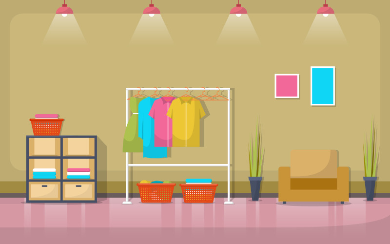 Download Иллюстрация "Clean Clothes Washing - Illustration" / Clean Clothes Washing - Illustration - Иллюстрация на тему графика laundromat,clean,clothes,washing,laundry,tools,modern,interior,dirty,iron,creative,detergent,store,door,dress,drum,apparel,professional,hygiene,garment