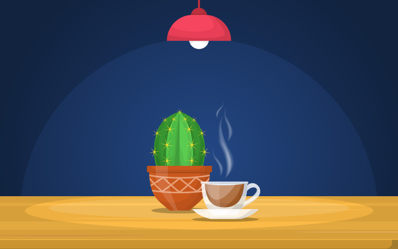 Kopp kaffe - illustration