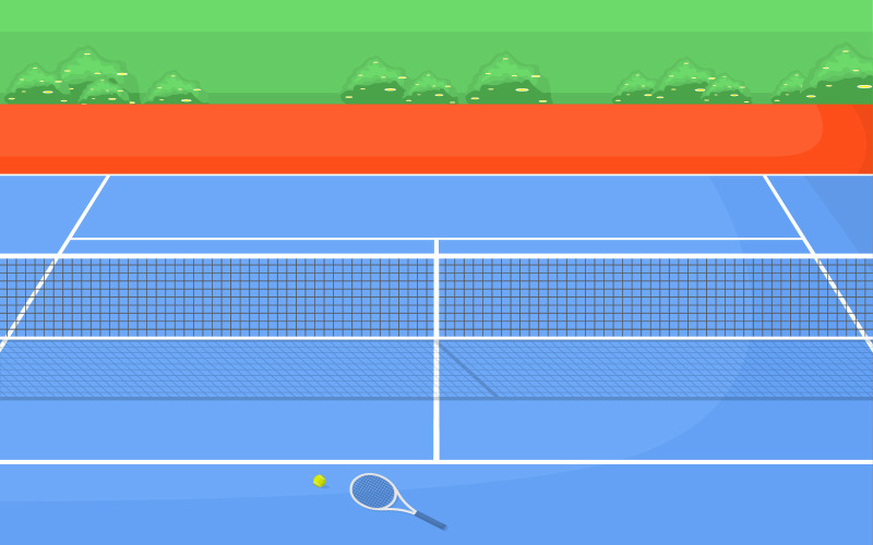 Download Иллюстрация "Outdoor Game Recreation - Illustration" / Outdoor Game Recreation - Illustration - Иллюстрация на тему графика outdoor,tennis,court,sport,game,recreation,cartoon,nature,landscape,illustration,vector,field,strength,fun,athletic,returning,outside,healthy,active,practicing