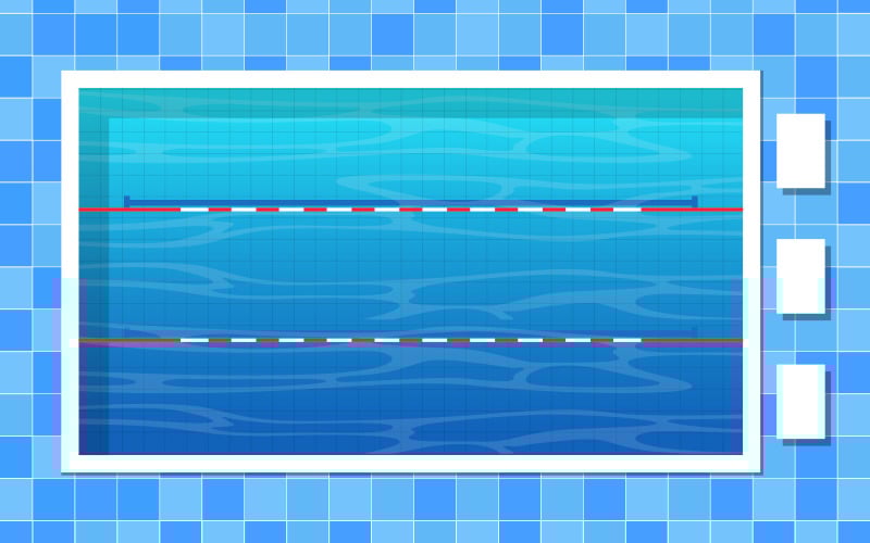 Download Иллюстрация "Pool Top View - Illustration" / Pool Top View - Illustration - Иллюстрация на тему графика swimming,pool,top,view,holiday,healthy,sport,cartoon,illustration,vector,background,water,party,poolside,outdoor,summer,design,relax,spa,summertime