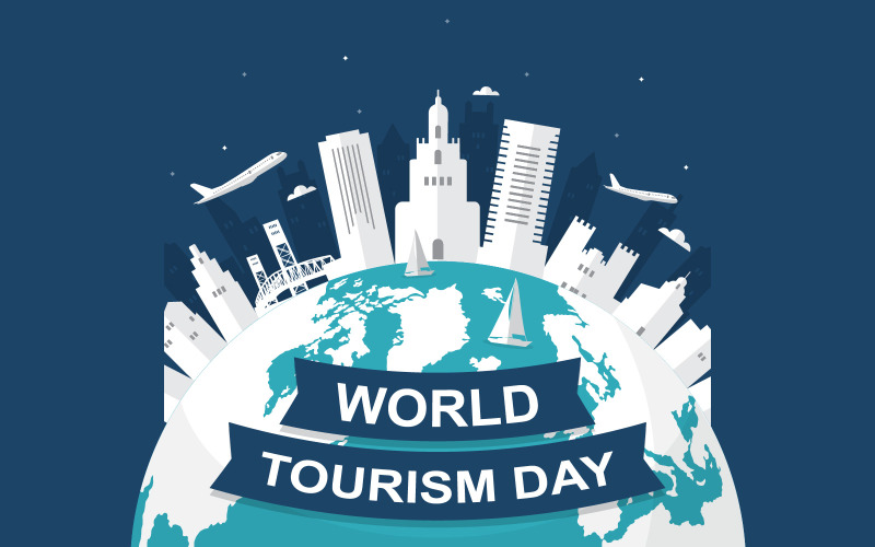 Download Иллюстрация "City Florida United - Illustration" / City Florida United - Illustration - Иллюстрация на тему графика city,florida,united,states,america,travel,world,tourism,day,illustration,vector,concept,flight,flat,destination,template,location,style,poster,landmarks