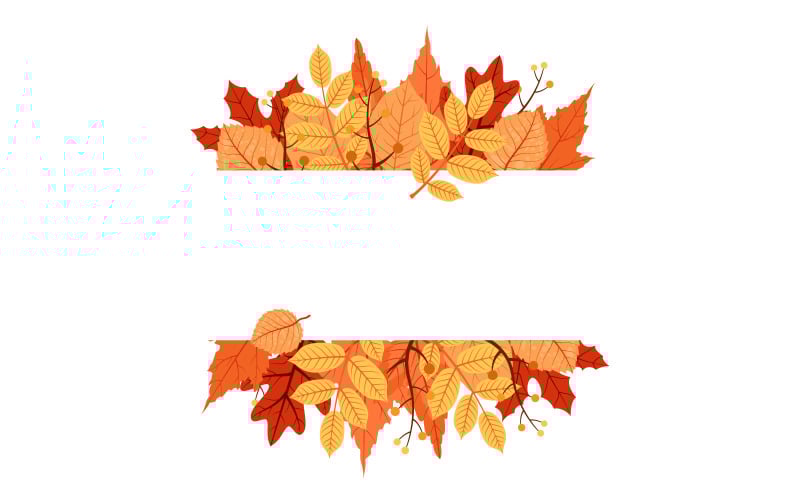 Download Иллюстрация "Leaf Frame Bouquet - Illustration" / Leaf Frame Bouquet - Illustration - Иллюстрация на тему графика autumn,fall,season,leaf,greeting,invitation,card,frame,background,bouquet,vector,illustration,border,floral,natural,brochure,leaflet,online,layout,poster