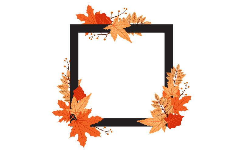 Leaf Frame Square - Ilustração