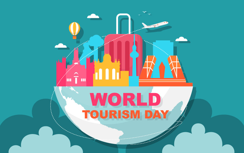 Download Иллюстрация "Madrid City Spain - Illustration" / Madrid City Spain - Illustration - Иллюстрация на тему графика madrid,spain,city,europe,travel,world,tourism,day,illustration,vector,concept,flight,flat,destination,template,location,style,poster,landmarks,traveler