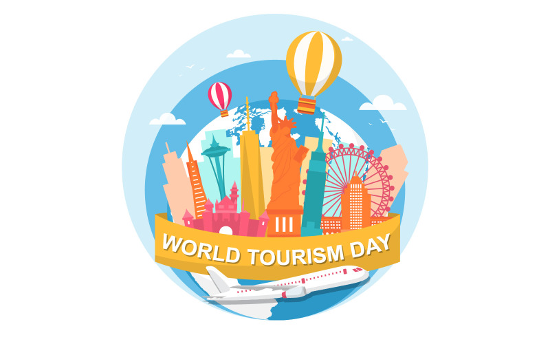 Download Иллюстрация "United States America - Illustration" / United States America - Illustration - Иллюстрация на тему графика united,states,america,city,travel,world,tourism,day,illustration,vector,concept,flight,flat,destination,template,location,style,poster,landmarks,traveler