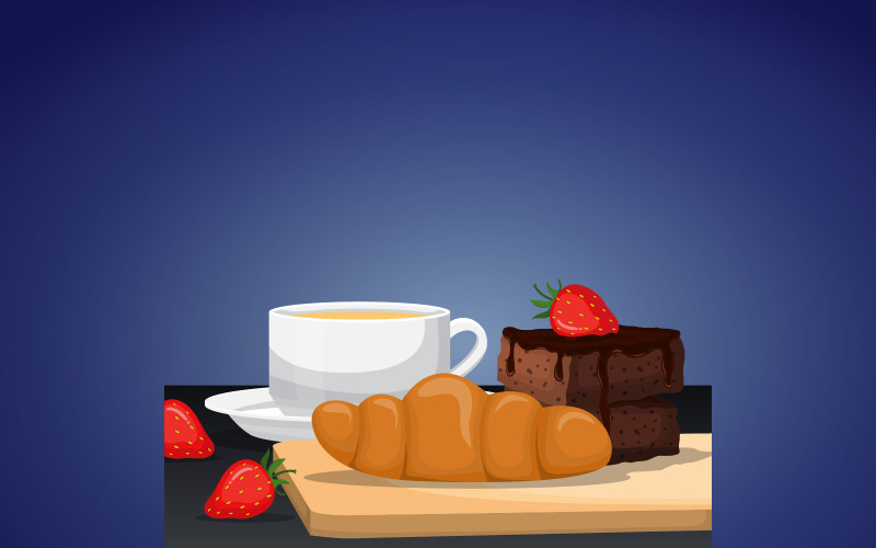 Brownies de Pão Floresta Negra - Ilustração