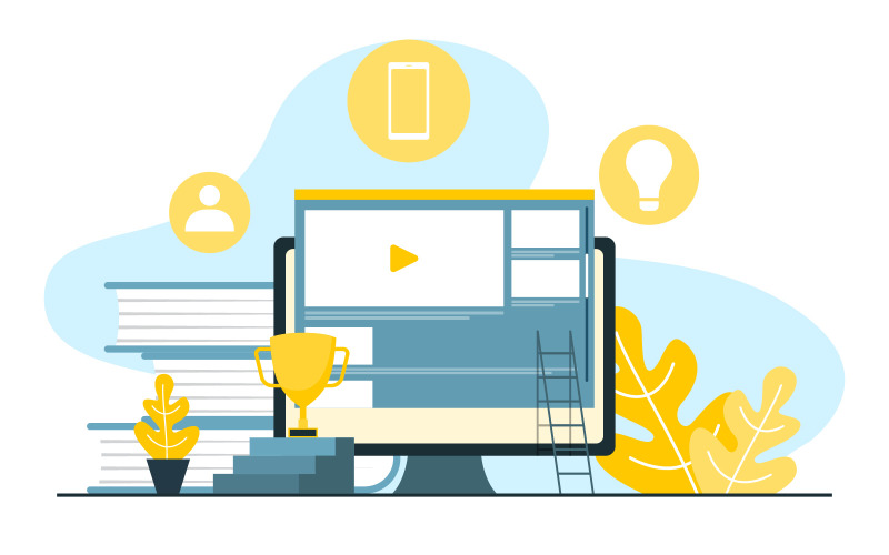 Download Иллюстрация "Digital Analysis Marketing - Illustration" / Digital Analysis Marketing - Illustration - Иллюстрация на тему графика digital,marketing,commerce,mobile,internet,web,promotion,analysis,illustration,vector,business,company,website,template,flat,page,banner,landing,concept,graphic