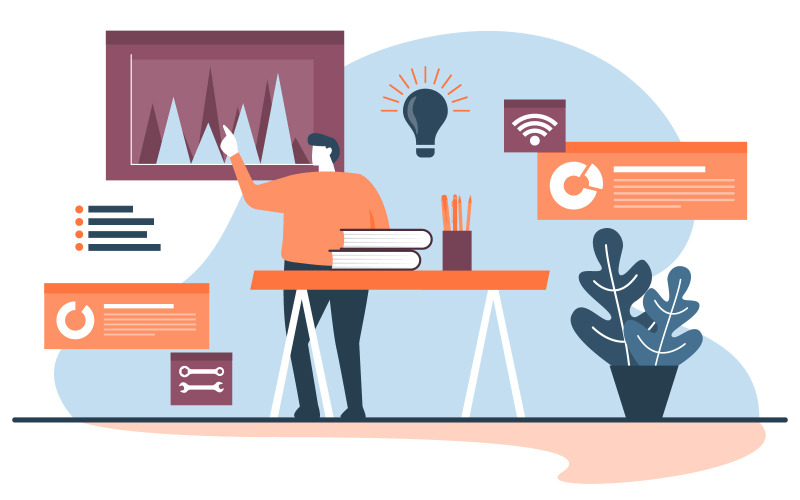 Digital Mobile Commerce - Illustrazione