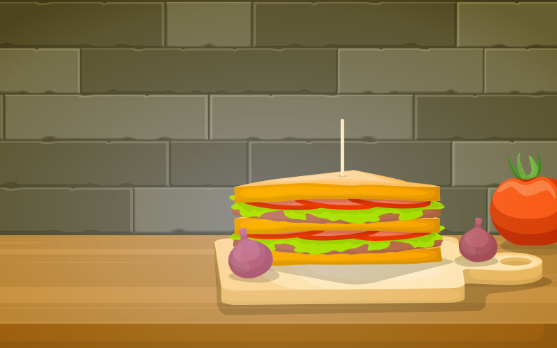 Download Иллюстрация "Sandwich Food Photography - Illustration" / Sandwich Food Photography - Illustration - Иллюстрация на тему графика sandwich,food,photography,delicious,tasty,menu,table,vector,illustration,concept,design,yummy,eat,cafe,restaurant,gourmet,dish,meal,appetizer,camera