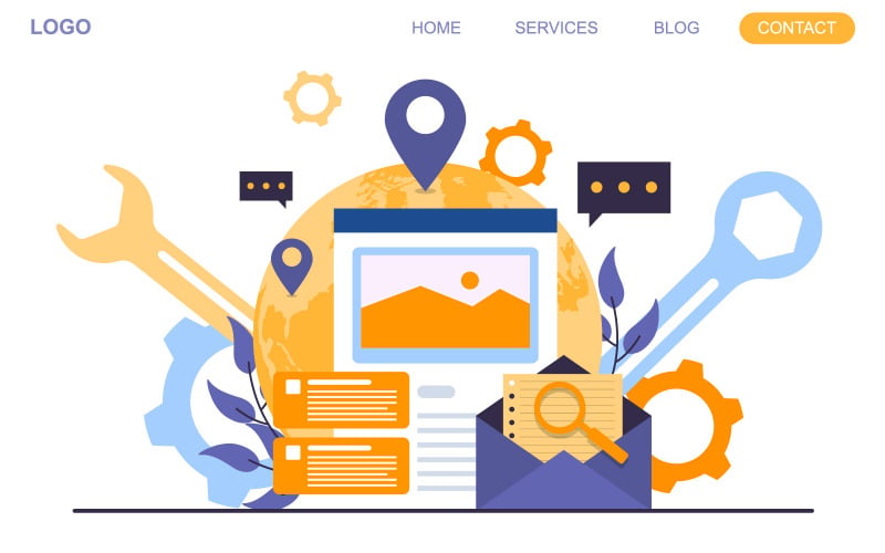 Crear desarrollo web - Ilustración