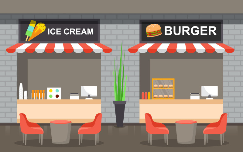 Ice Cream Burger - Illustrazione
