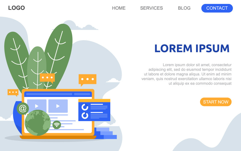 Download Иллюстрация "People Build Website - Illustration" / People Build Website - Illustration - Иллюстрация на тему графика people,build,website,design,web,page,project,development,illustration,vector,company,corporate,shop,online,business,money,mans,speaker,loudspeaker,images