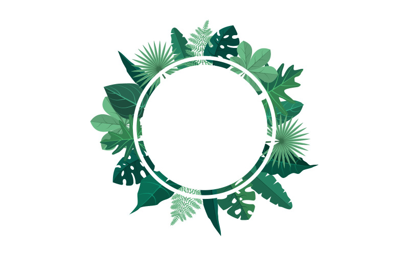 Tropický kruh zelený - ilustrace