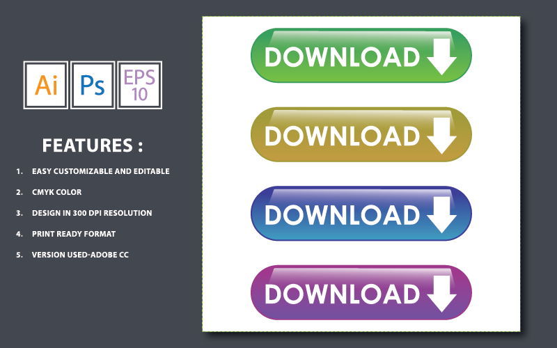 Download Vector Web knop - illustratie