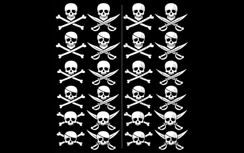 Piratenflagge - Abbildung