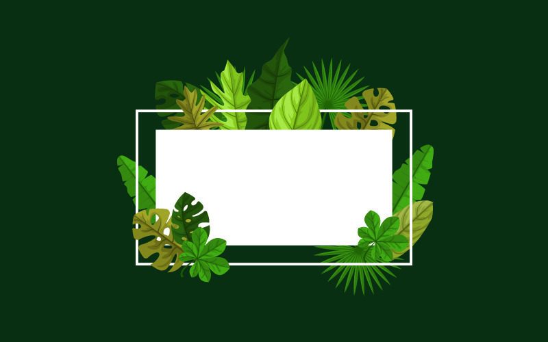 Прямокутник зелена рослина - ілюстрація
