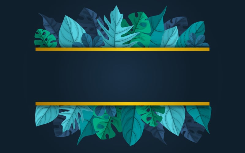 Download Иллюстрация "Rectangle Summer Leaf - Illustration" / Rectangle Summer Leaf - Illustration - Иллюстрация на тему графика rectangle,green,tropical,plant,summer,leaf,border,frame,background,vector,illustration,trendy,wedding,party,floral,design,nature,botanical,leaves,invitation