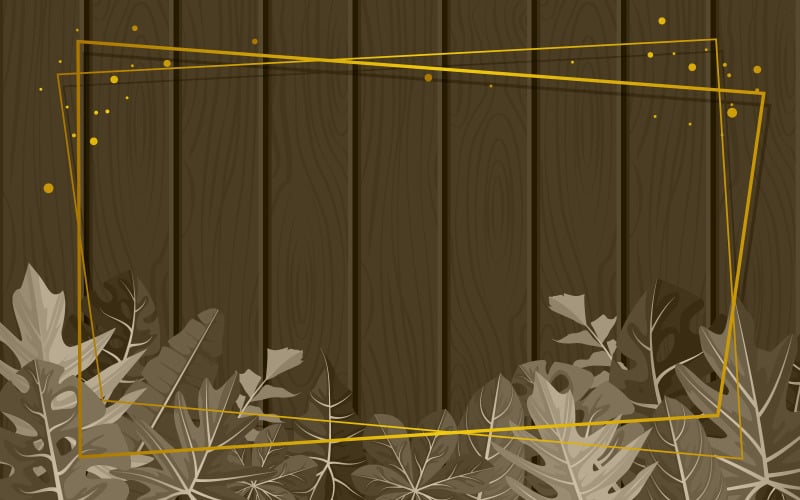 Download Иллюстрация "Rectangle Wood Plant - Illustration" / Rectangle Wood Plant - Illustration - Иллюстрация на тему графика rectangle,wood,tropical,plant,summer,leaf,border,frame,background,vector,illustration,trendy,wedding,party,floral,design,nature,botanical,leaves,invitation
