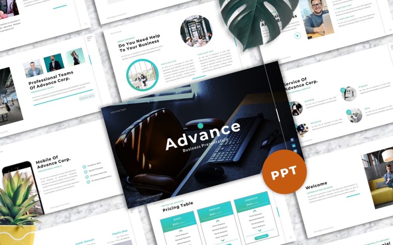 Advance - Modello PowerPoint aziendale