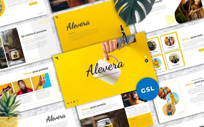 Alevera-创意Google幻灯片