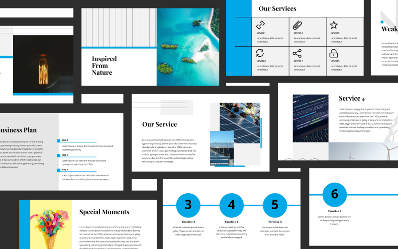 Clarice minimalistisk presentation PowerPoint-mall