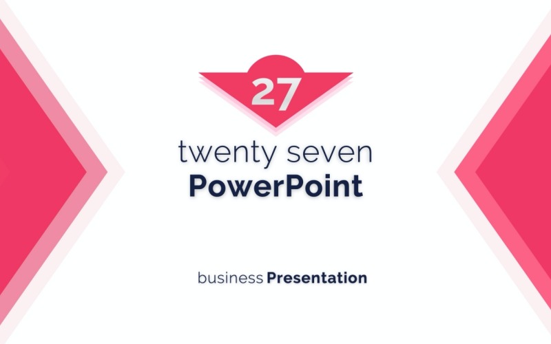 Modelo de apresentação de PowerPoint de vinte e sete negócios