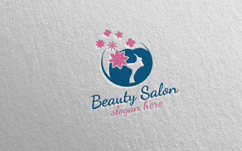 Modelo de logotipo de salão de beleza