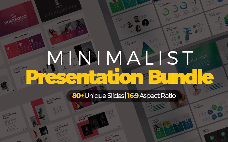 Шаблон Vega Creative and Minimal Presentation Bundle PowerPoint