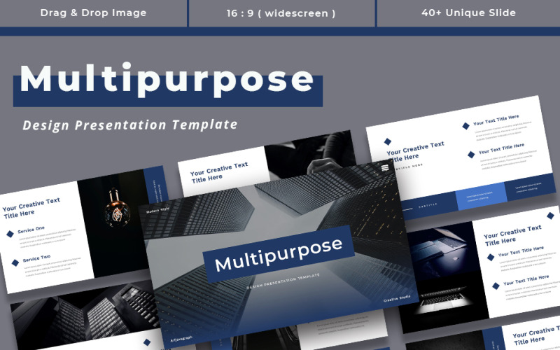 Mehrzweck - PowerPoint-Präsentationsvorlage - TemplateMonster