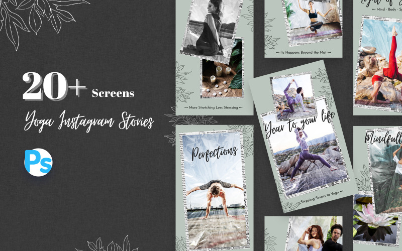 Download Шаблон для соцсетей "International Yoga Day Instagram Stories Social Media Template" / International Yoga Day Instagram Stories Social Media Template - Шаблон для соцсетей на тему графика international,yoga,day,instagram,stories,social,media,template,creative,physical,mental,spiritual,practice,post,facebook