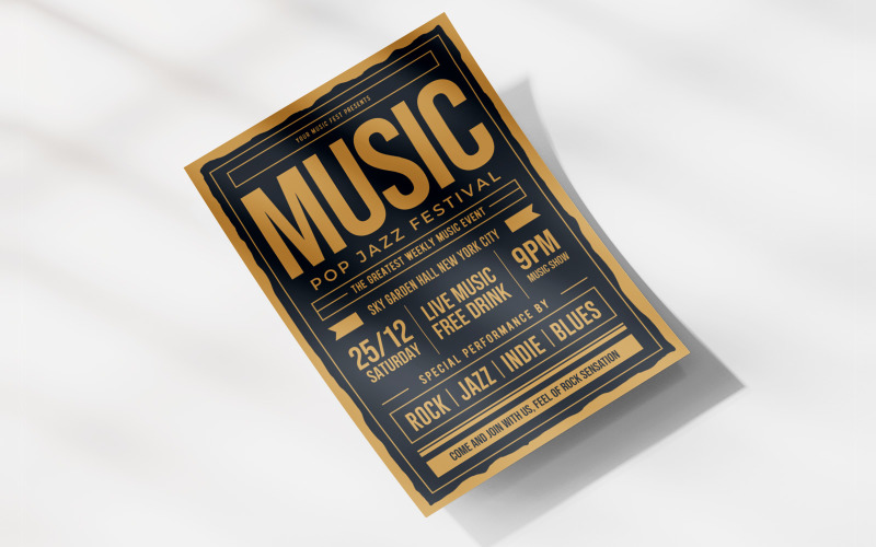 Download Фирменный стиль "Music Festival - Corporate Identity Template" / Music Festival - Corporate Identity Template - Фирменный стиль на тему графика design,banner,art,event,illustration,background,rock,concert,party,flier,vector,club,template,music,festival,poster,concept,pop,symbol,jazz
