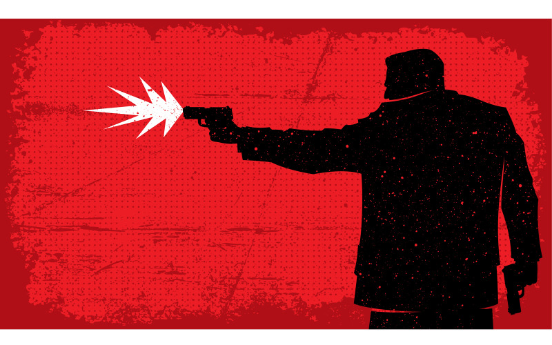 Download Иллюстрация "Killer - Illustration" / Killer - Illustration - Иллюстрация на тему графика killer,shooter,assassin,hitman,murderer,slayer,special,agent,bodyguard,criminal,gangster,professional,man,male,character,mafia,background,wallpaper,banner,abstract