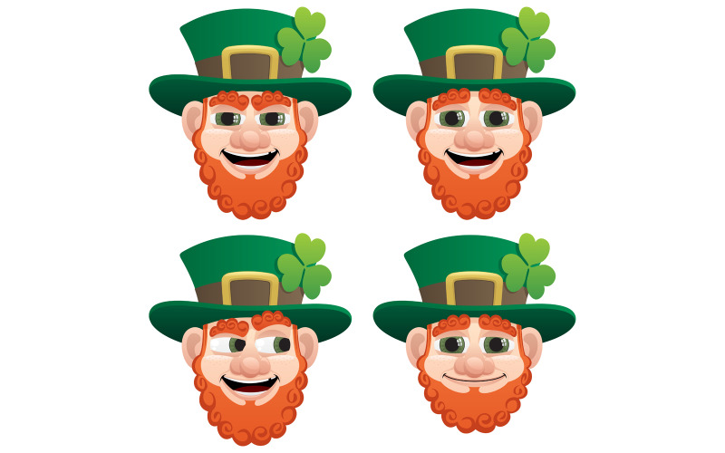 Download Иллюстрация "Leprechaun Head - Illustration" / Leprechaun Head - Illustration - Иллюстрация на тему графика leprechaun,saint patricks day,head,face,expression,irish,irish culture,ireland,symbol,celtic,cheerful,happy,jolly,smiling
