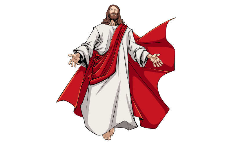 Jésus bras ouverts - illustration