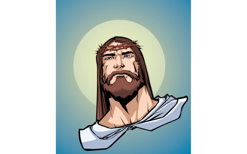 Jesus Portrait 3 - Illustration #145483 - TemplateMonster