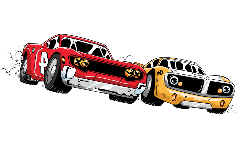 Download Иллюстрация "Race - Illustration" / Race - Illustration - Иллюстрация на тему графика race,car,auto,racing,auto racing,car racing,motor racing,automobile racing,automobile,cars,championship,speeding,contest,close,classic,muscle car,motorsport,drift,sport