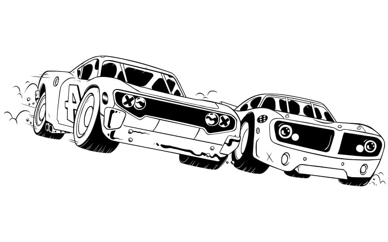 Download Иллюстрация "Race Line Art - Illustration" / Race Line Art - Illustration - Иллюстрация на тему графика race,car,auto,racing,auto racing,car racing,motor racing,automobile racing,automobile,cars,championship,speeding,contest,close,classic,muscle car,motorsport,drift,sport