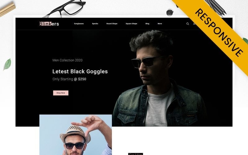 Goggles Store PrestaShop Theme