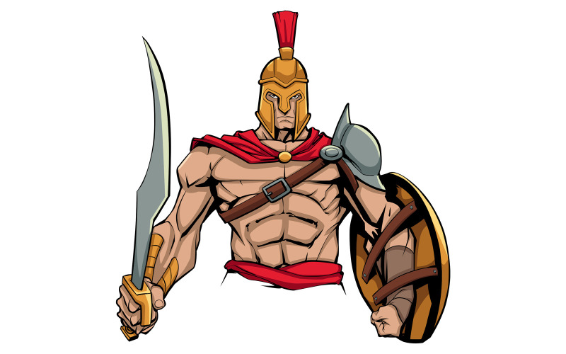 Guerrier spartiate - Illustration