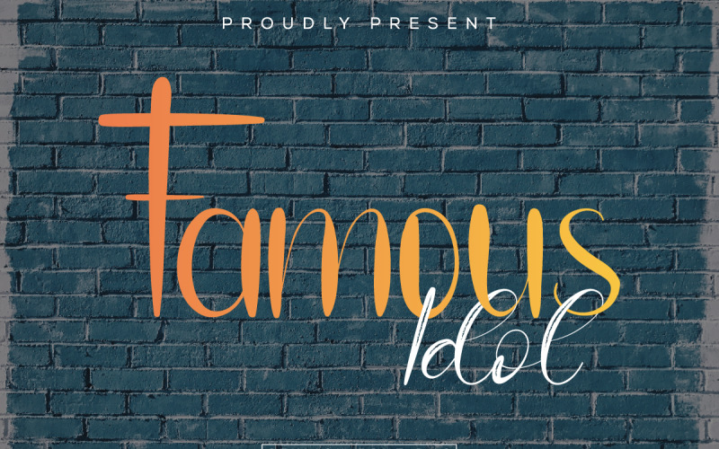 Beroemde Idol-lettertype