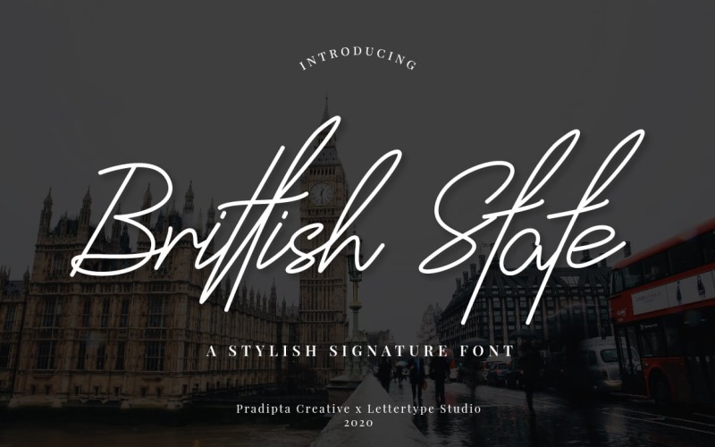 Download Шрифт "Brittish State" / Brittish State - Шрифт на тему графика branding,fashion,handwriting,handwritten,logo,script,typography,vintage,signature
